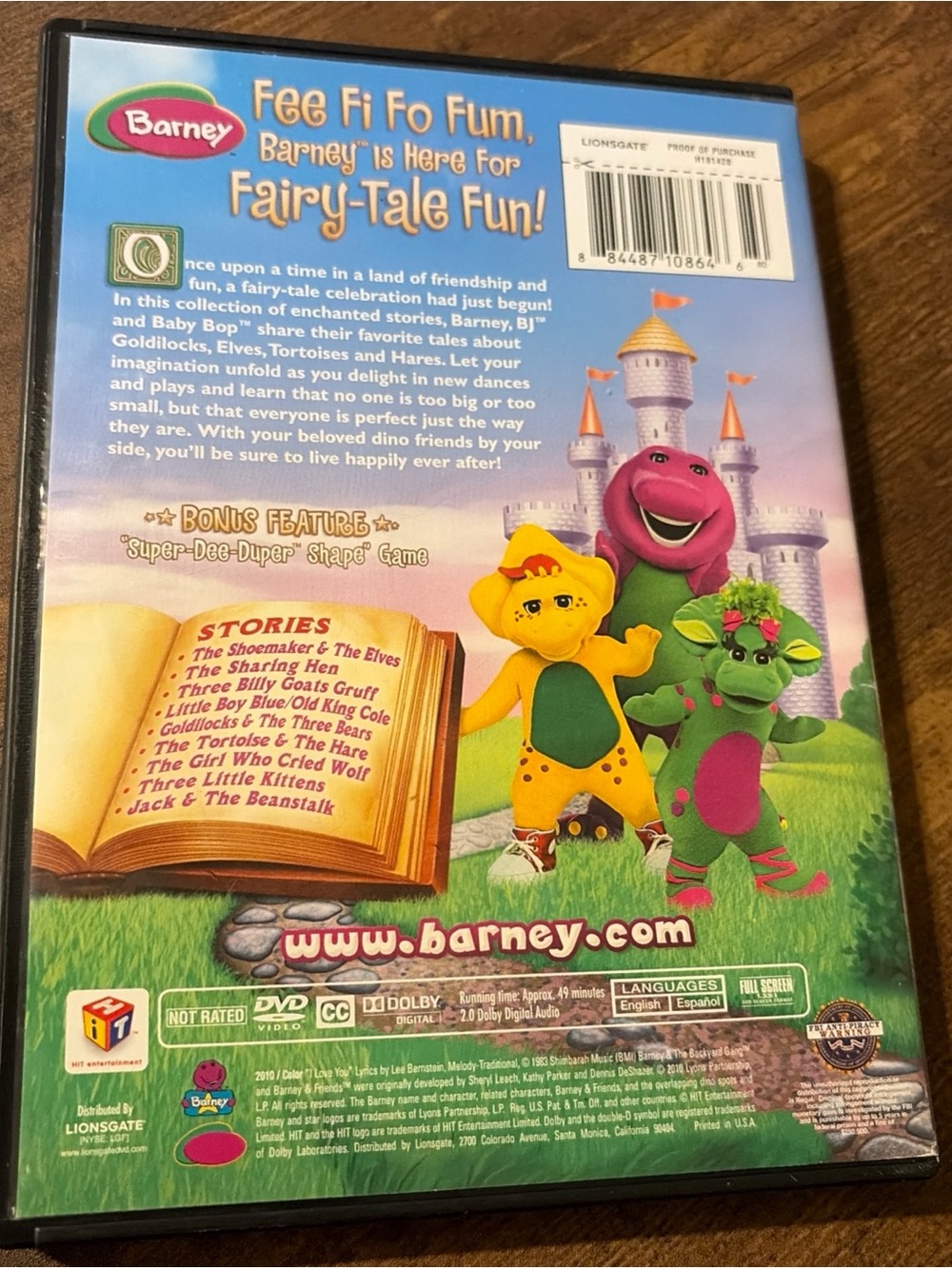 Lot of 5 Barney DVD’s Kids Children Educational Imagination Purples Dinosaur - Picture 12 of 16